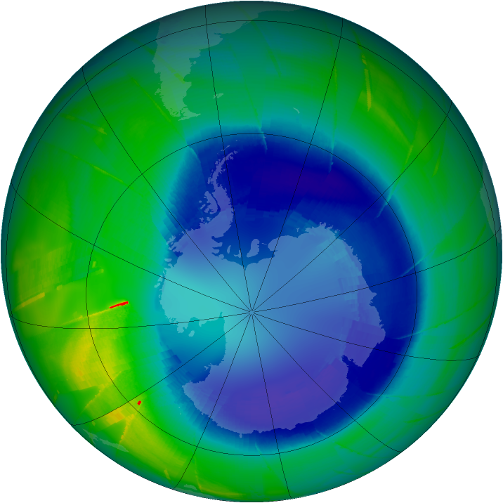 Ozone Map 2009-08-29